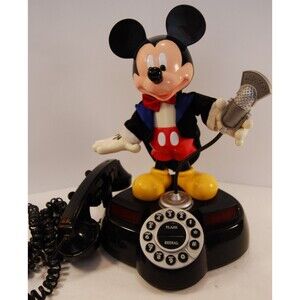 Vintage 1997 Disney Mickey Mouse Friends Animated Talking Phone MC Telemania